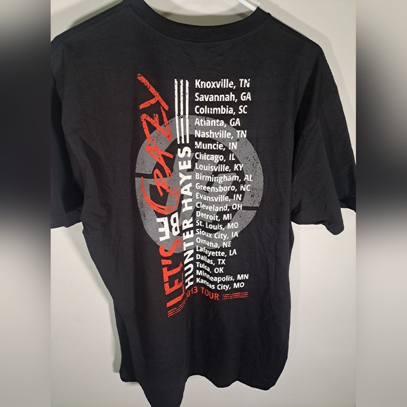 Hunter Hayes Let's Be Crazy Tour Tee XL - Picture 4 of 6